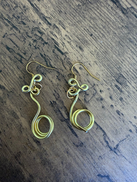 Gold Sculptural Boho Earrings