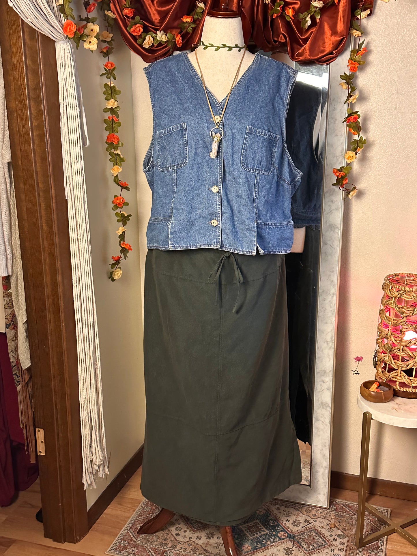 Size 22 | Boho Denim Vest