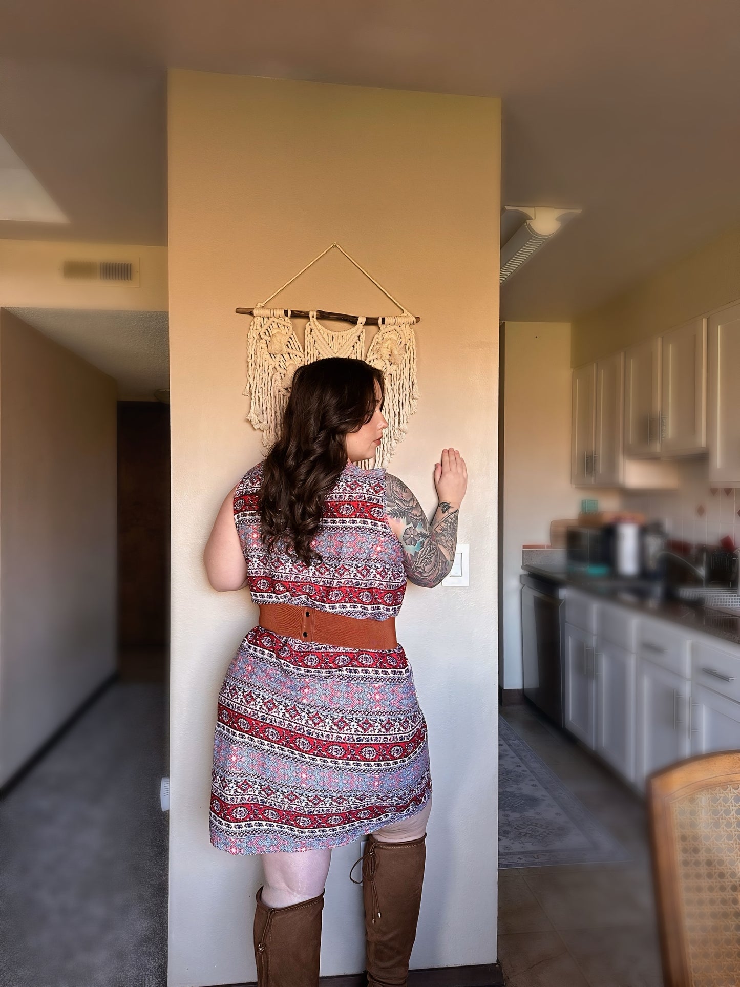Size 2X | Desert Tapestry Vintage Dress
