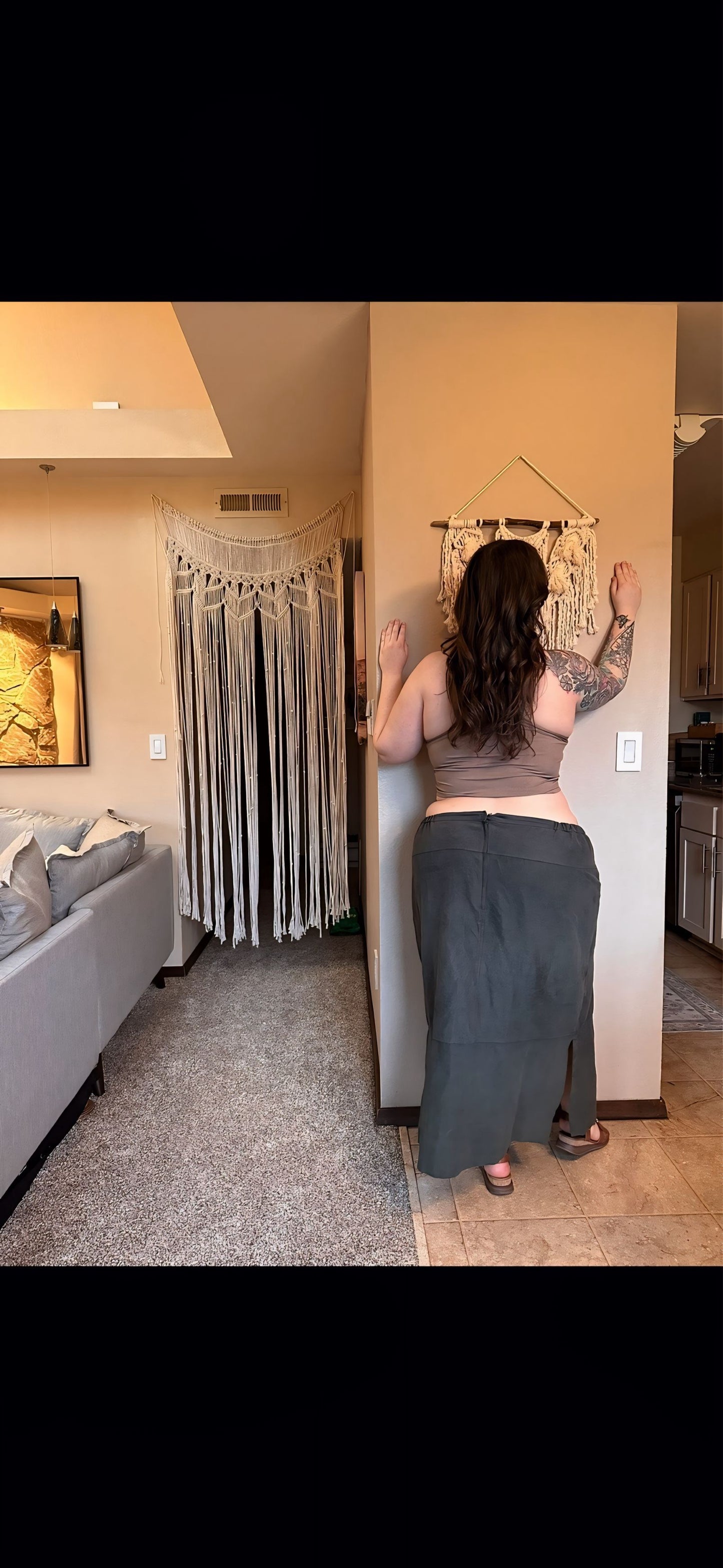 Size 22 | Olive Horizon Maxi Skirt