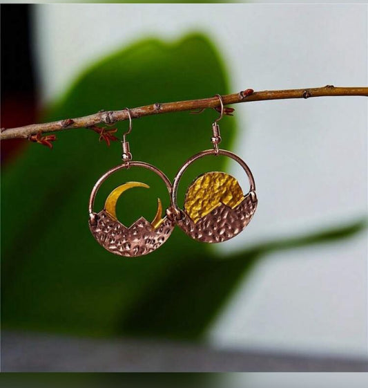 Mountains and Moonlight Earrings