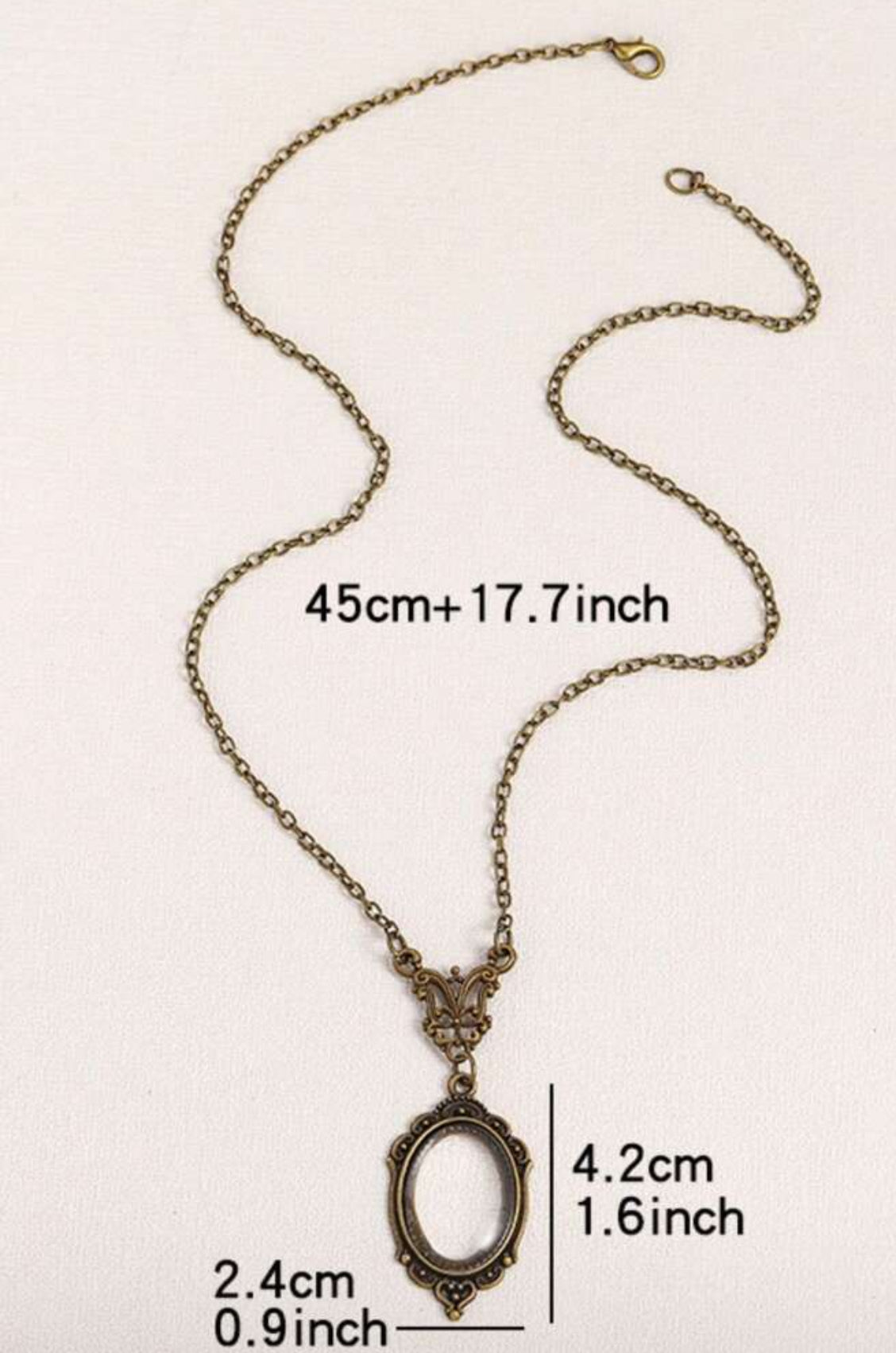 Vintage Magnifying Glass Necklace
