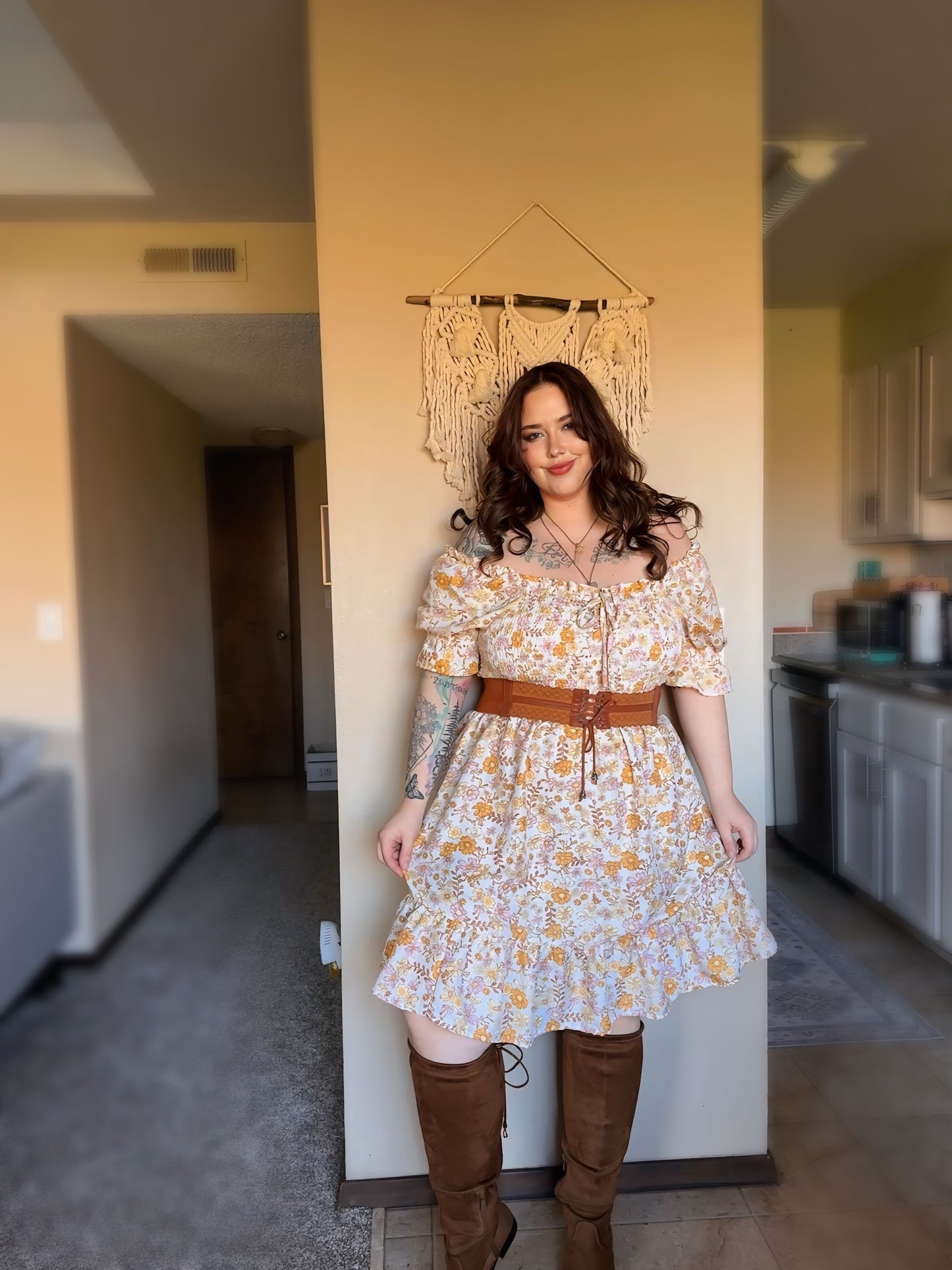 Size 2X | Golden Hour Garden Dress