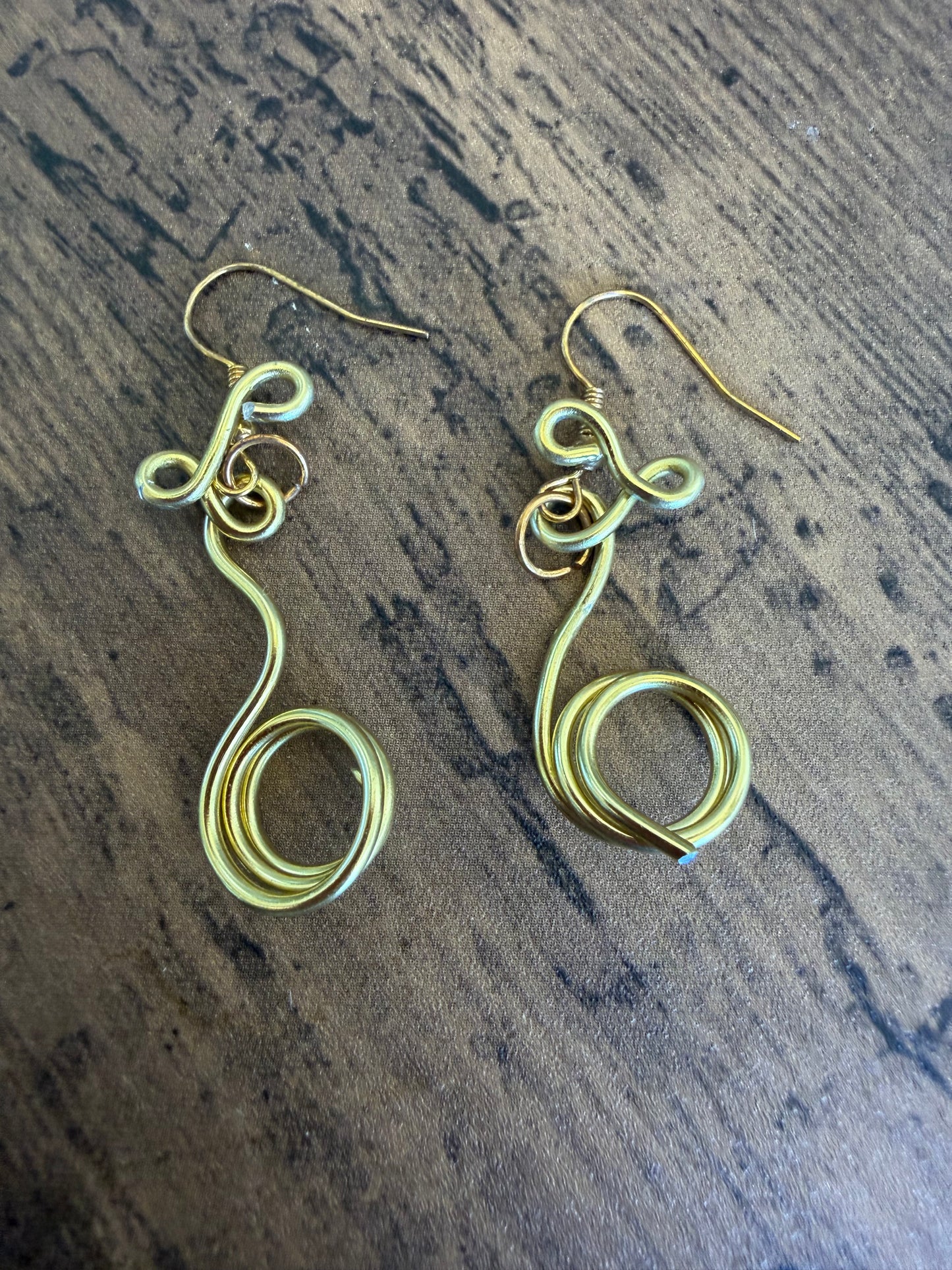 Gold Sculptural Boho Earrings
