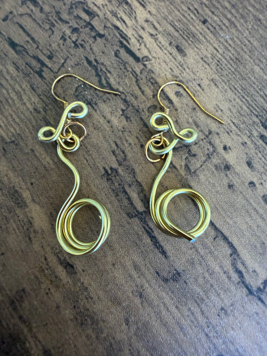 Gold Sculptural Boho Earrings