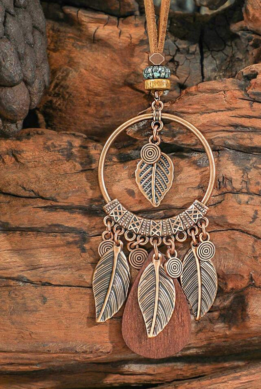 Autumn Muse Dreamcatcher Necklace