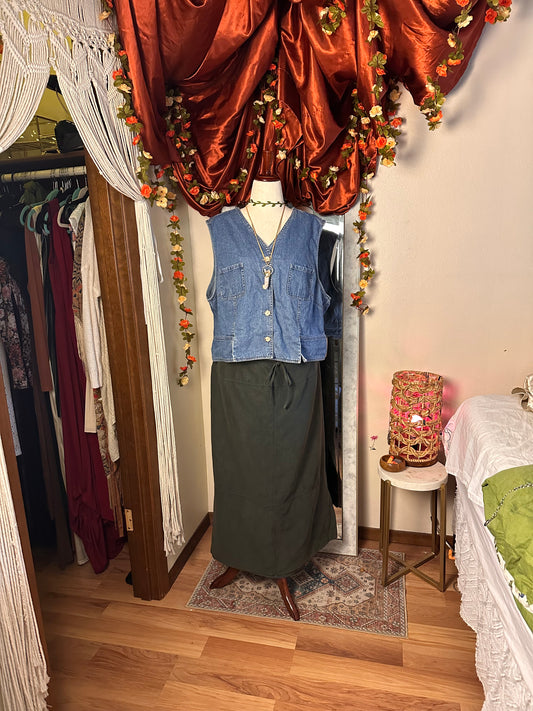 Size 22 | Boho Denim Vest