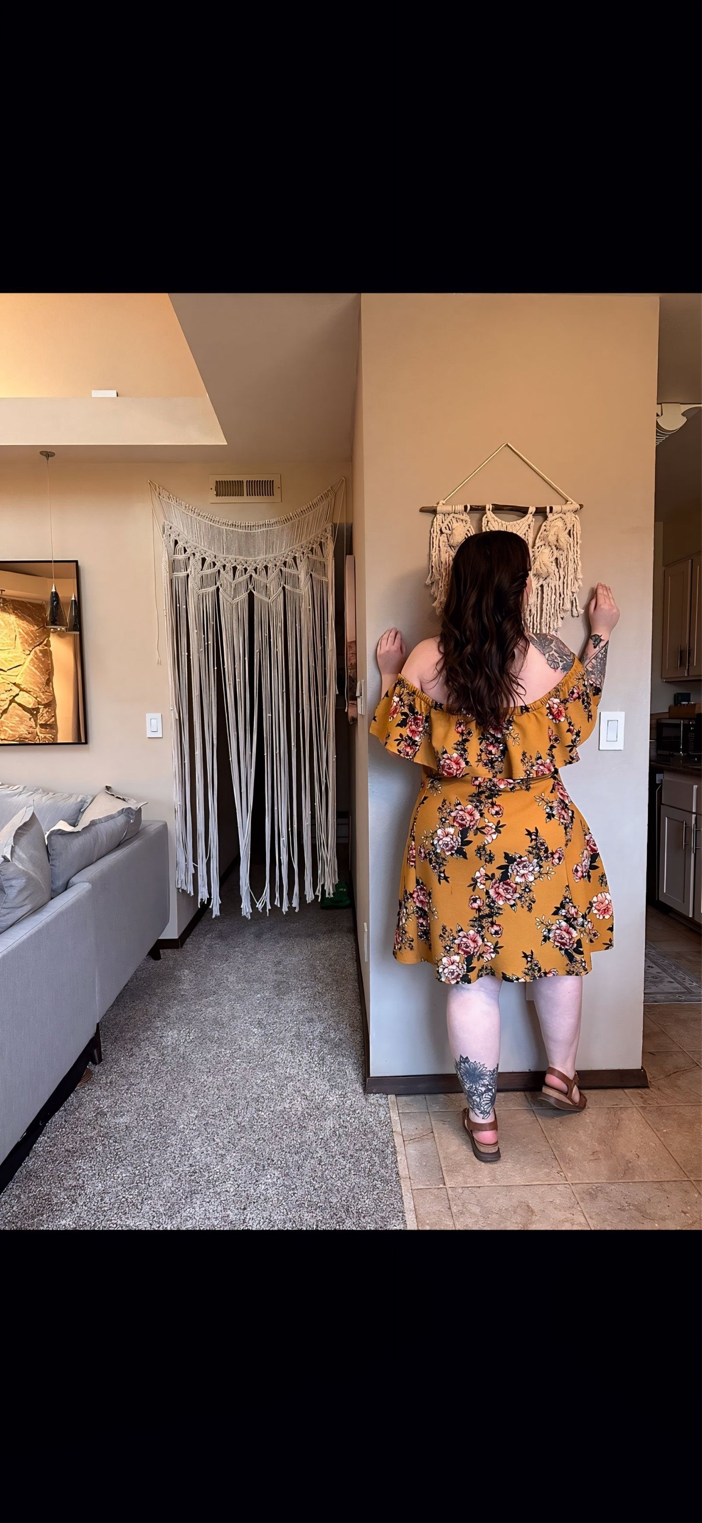 Size 3X | Golden Wildflower Dress