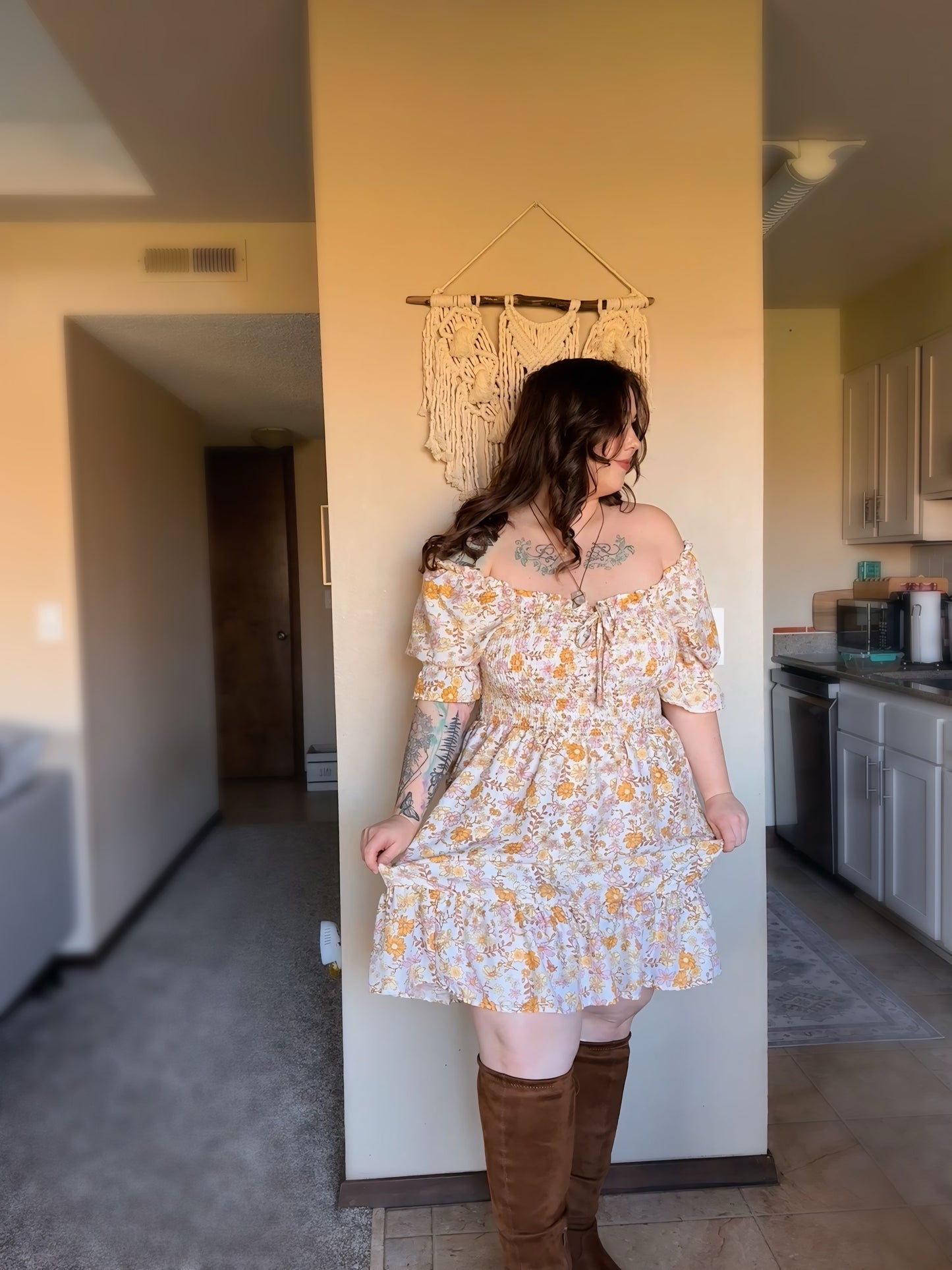Size 2X | Golden Hour Garden Dress