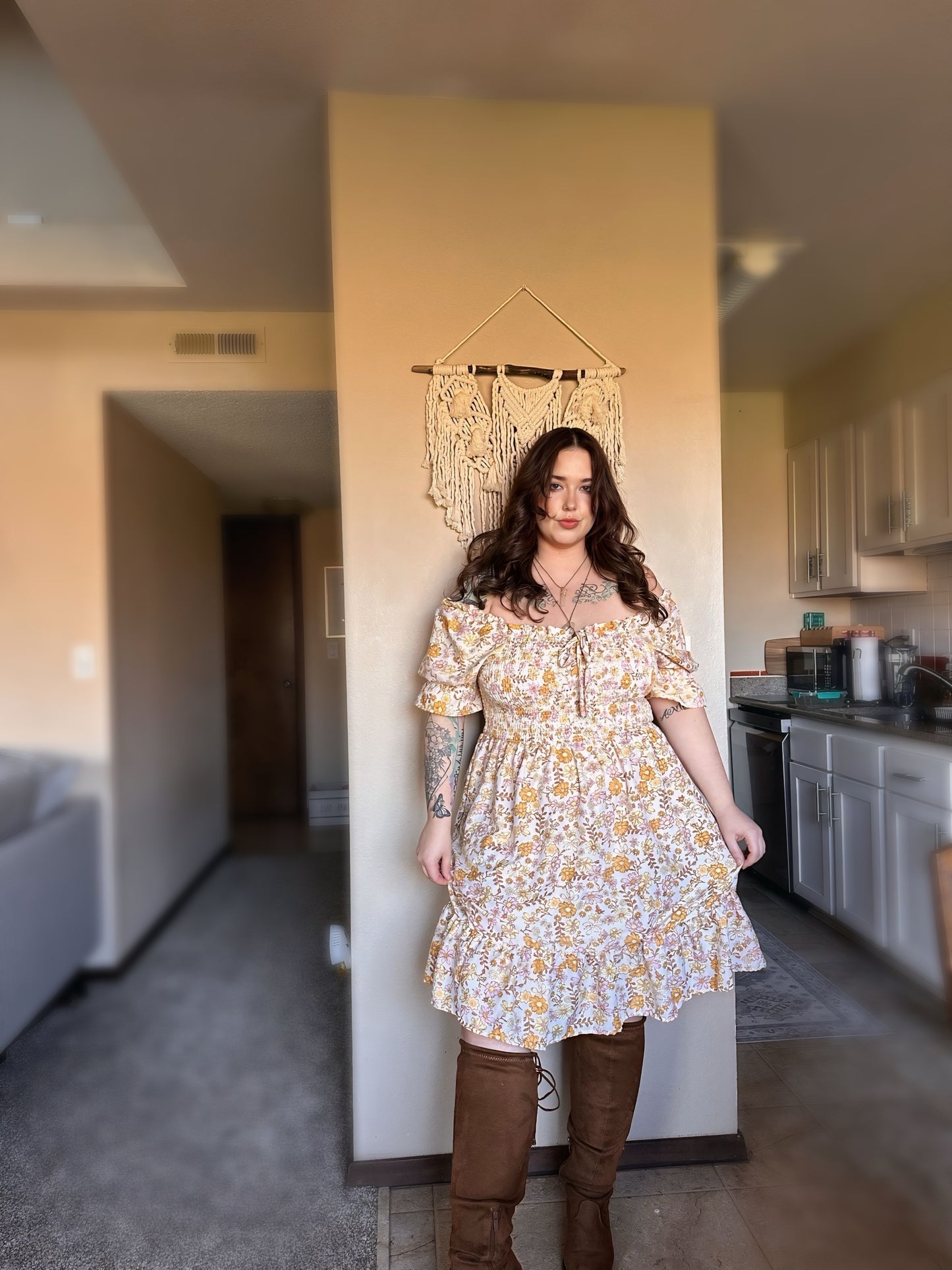 Size 2X | Golden Hour Garden Dress